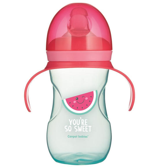 Canpol babies kubek treningowy ustnik silikonowy 270ml SO COOL